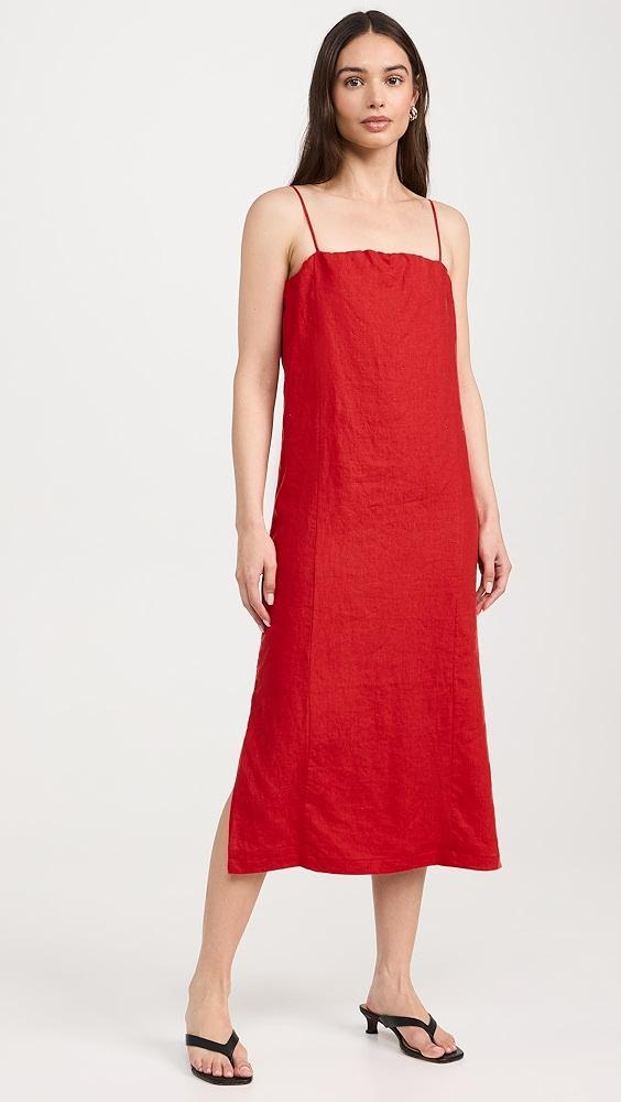 DONNI. The Linen Spaghetti Dress | Shopbop Product Image