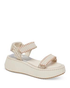 Dolce Vita Womens Debra Stitched Strappy Platform Sandals Product Image