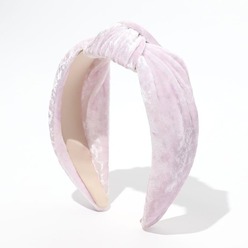 Rhinestone Velvet Knot Headband Product Image