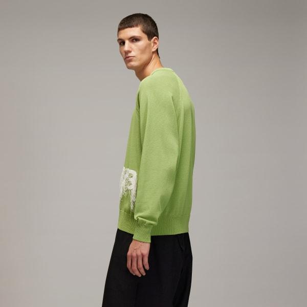 Y-3 Logo Knit Crew Sweatshirt Product Image