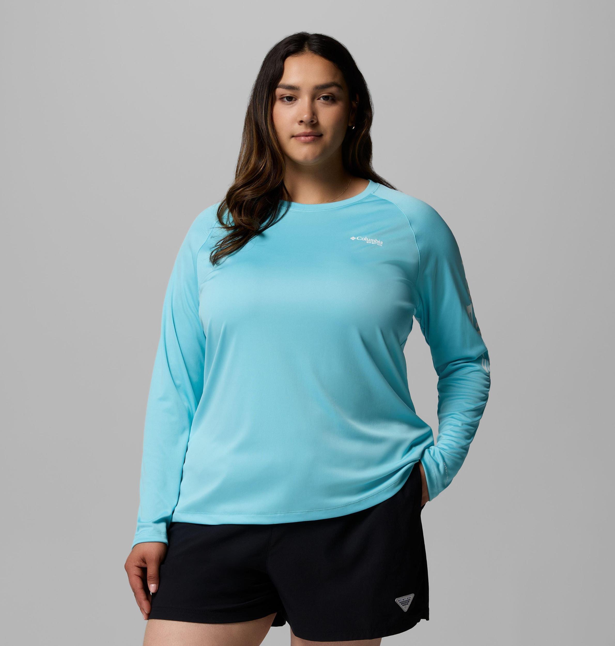 Columbia Womens PFG Tidal Tee II Long Sleeve Shirt - Plus Size- Product Image