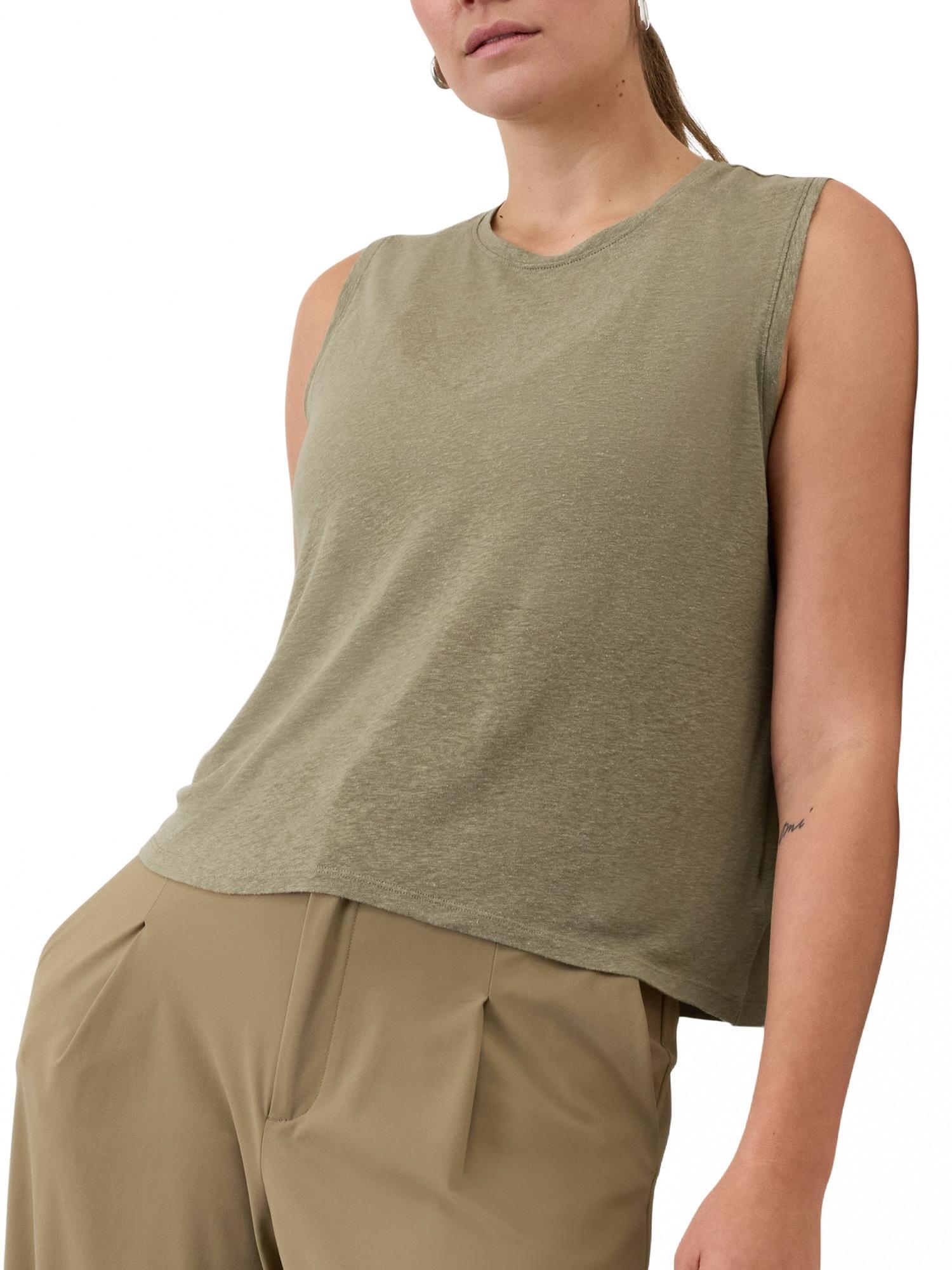Getaway Linen Blend Muscle Tank Product Image
