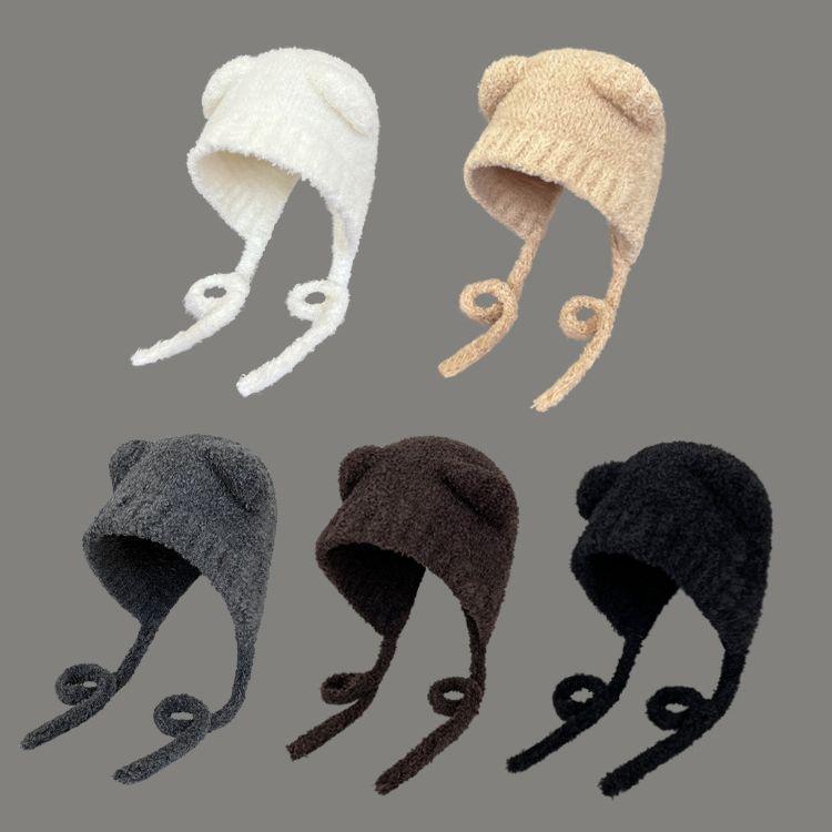 Bear Ear Knit Bonnet Product Image