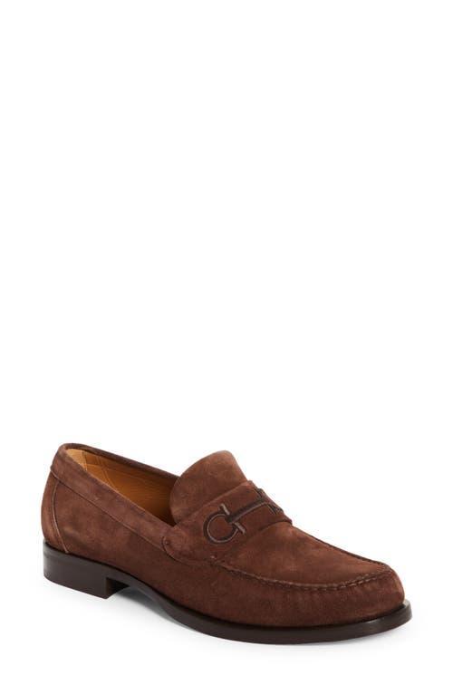 Mens Fort Ricamo Suede Penny Loafers Product Image