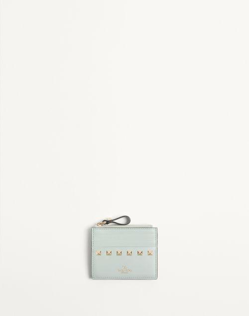 ROCKSTUD CALFSKIN CARDHOLDER WITH ZIPPER Product Image