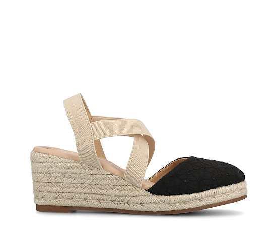 Journee Ashlee Women's Platform Espadrille Wedge Sandals,  Product Image