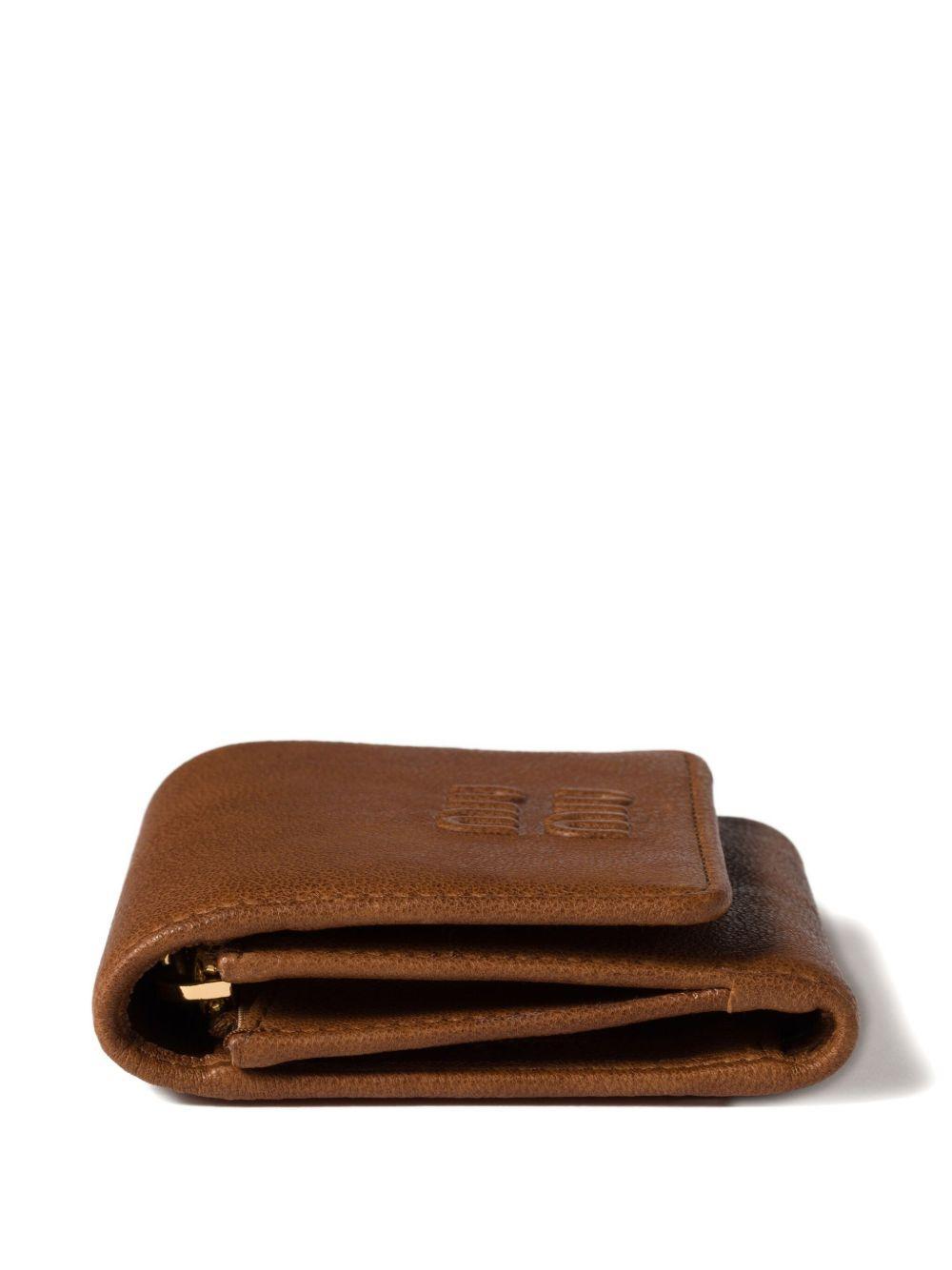 logo-embossed leather wallet Product Image
