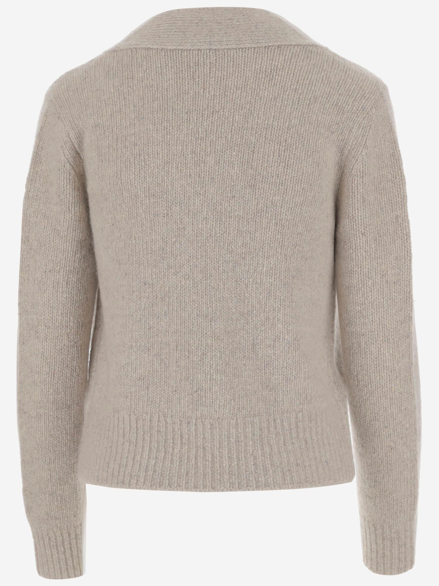 VINCE Cashmere Cardigan In Beige Product Image