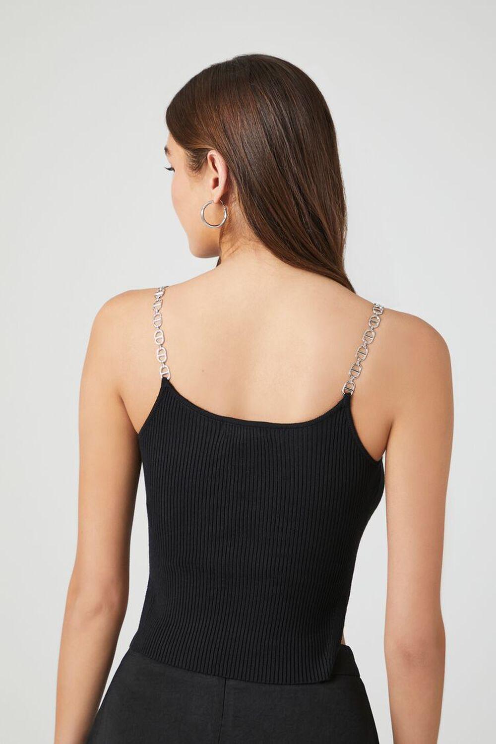 Sweater-Knit Chain-Strap Cami | Forever 21 Product Image