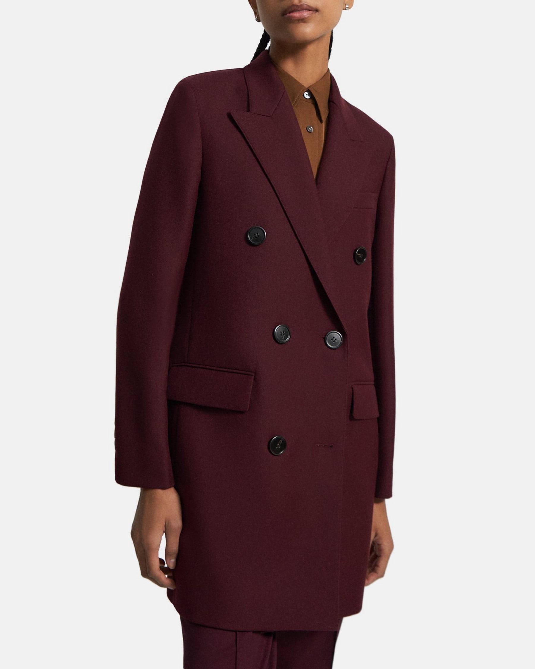 Double-Breasted Bonded Wool Coat Product Image