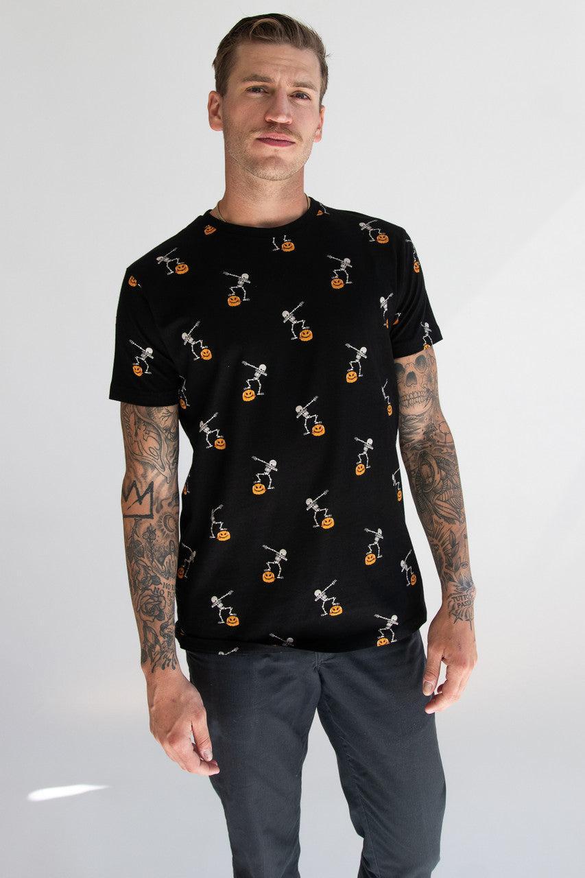 Dancing Skeletons & Pumpkins T-Shirt Product Image