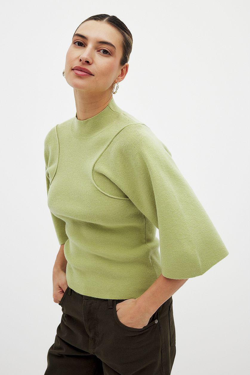 Knitted Turtle Neck Sweater Product Image