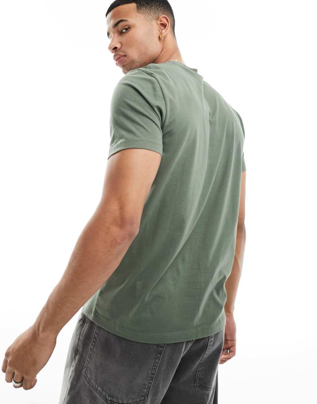 ASOS DESIGN essential crew neck t-shirt in khaki Product Image