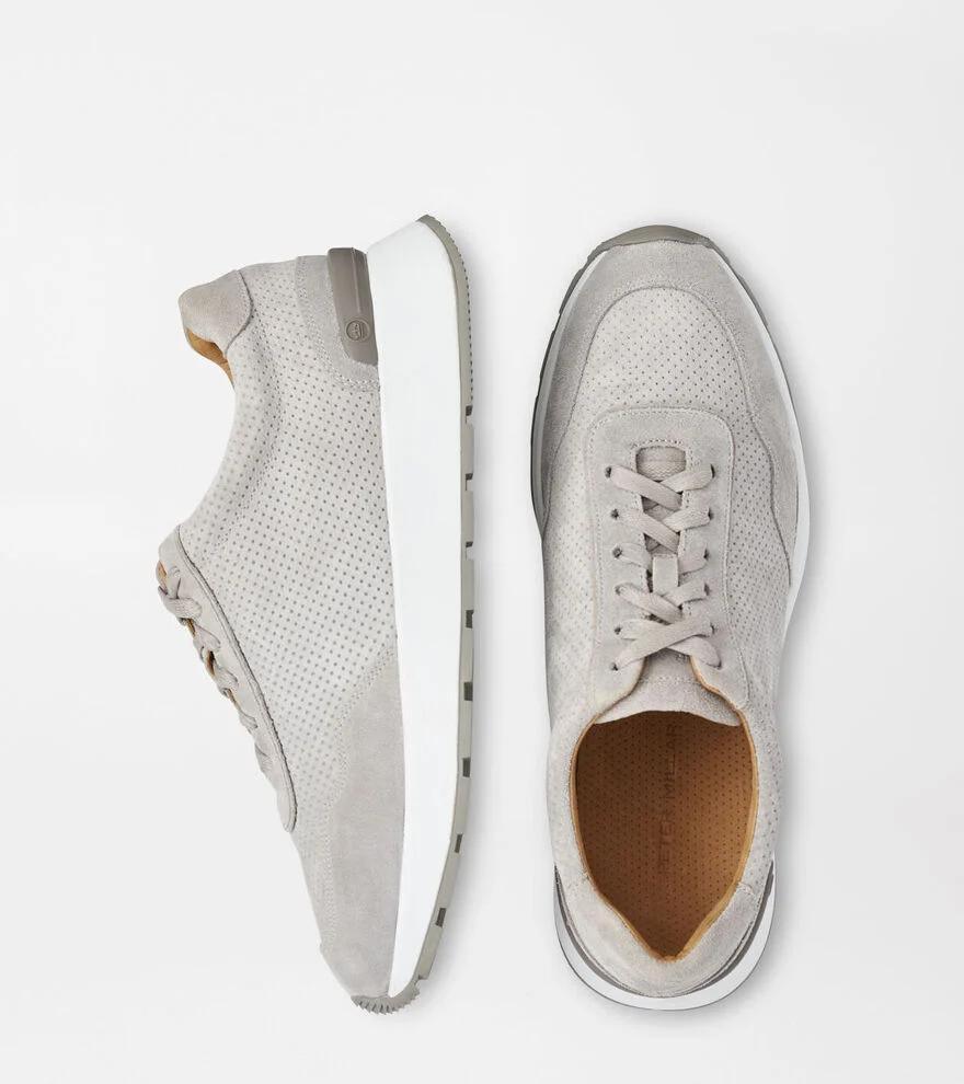 Peter Millar Mens Wayfare Runner | Color: Pearl Grey | Size: 10 Product Image