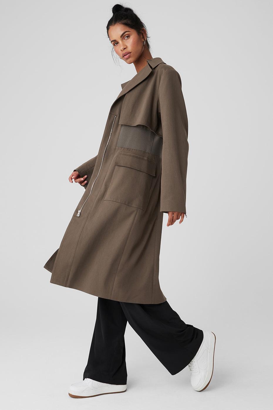 Formation Trench Coat - Olive Tree Female Product Image