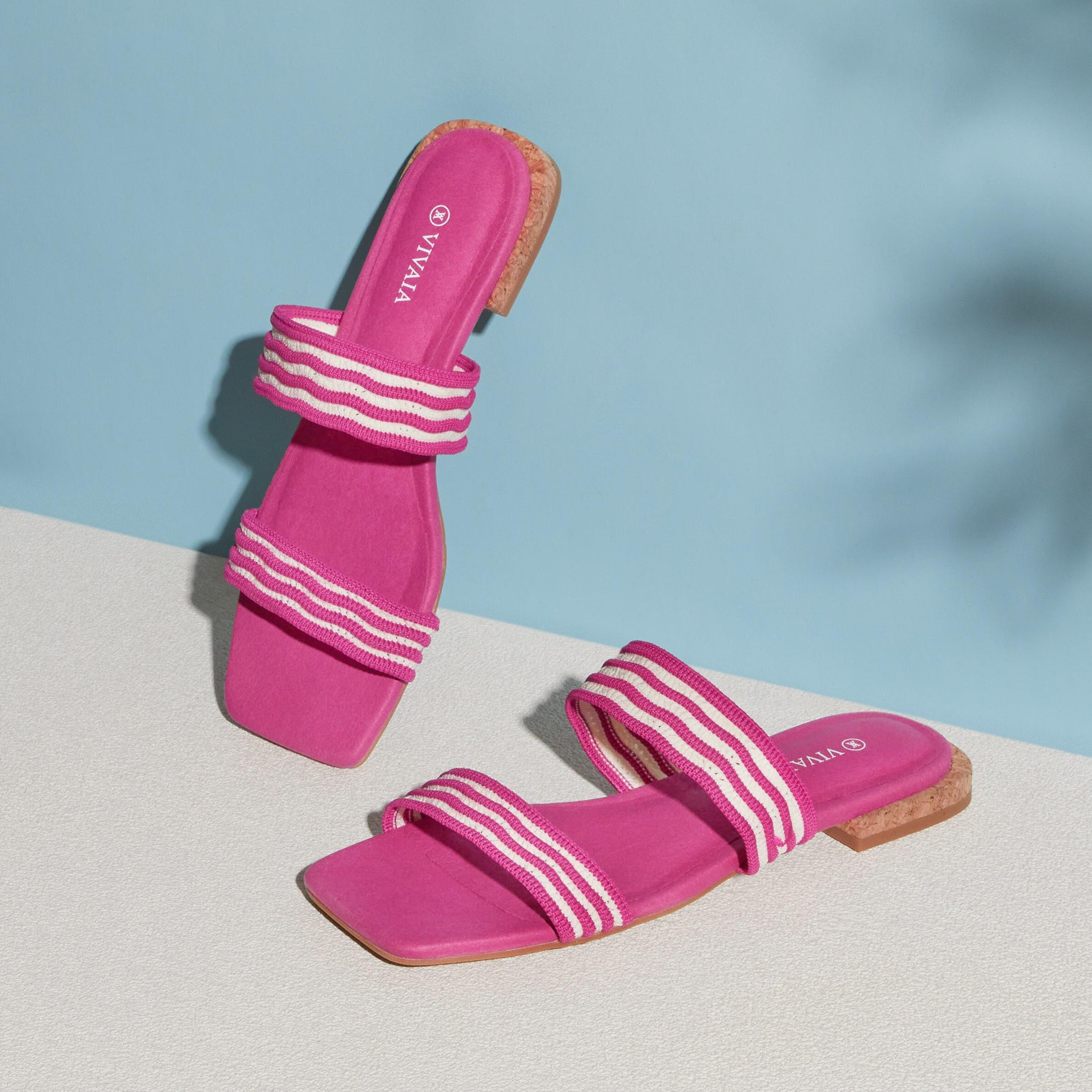 Square-Toe Slide Sandal (Maya) Product Image