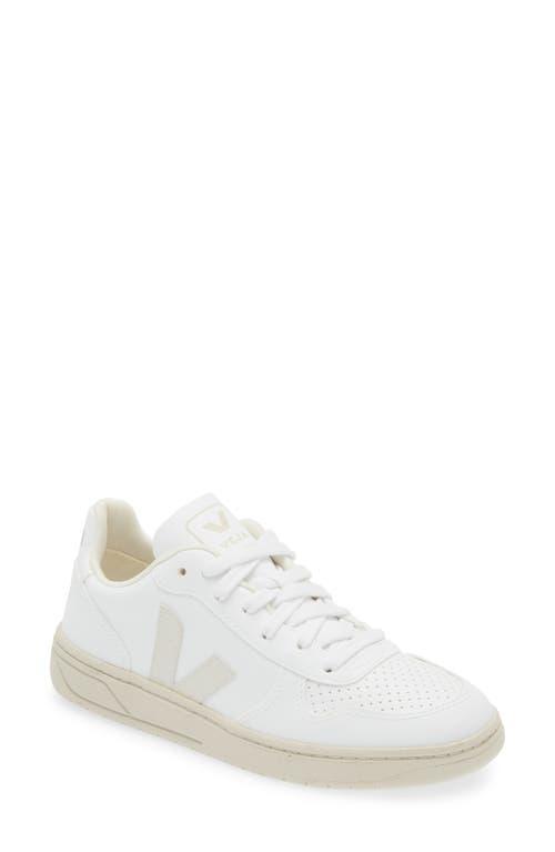 Veja V-10 Laceup Sneakers Full White 37 Product Image