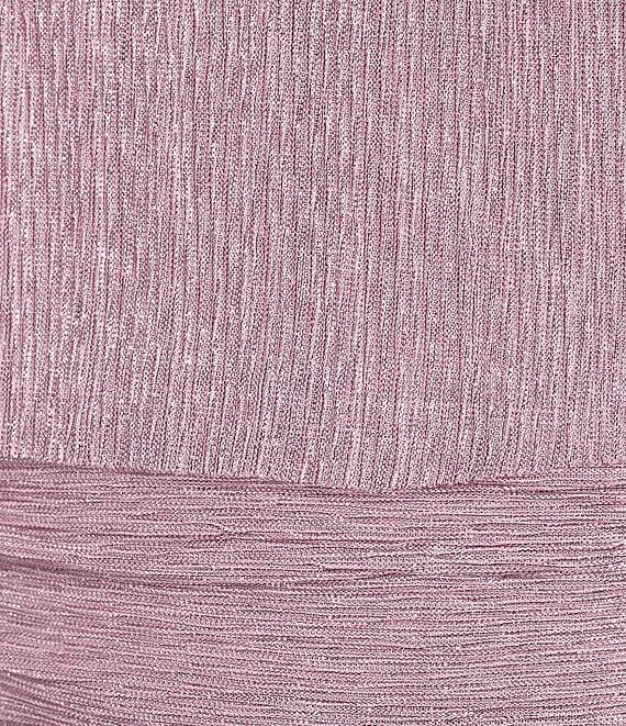 R & M Richards Crew Neck Short Sleeve Capelet Cascade Ruffle Sheath Dress Product Image