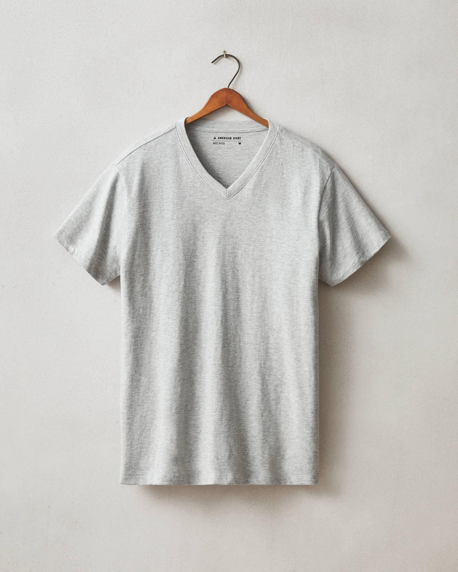 Classic Cotton V-neck Tee - Athletic Heather Male Product Image