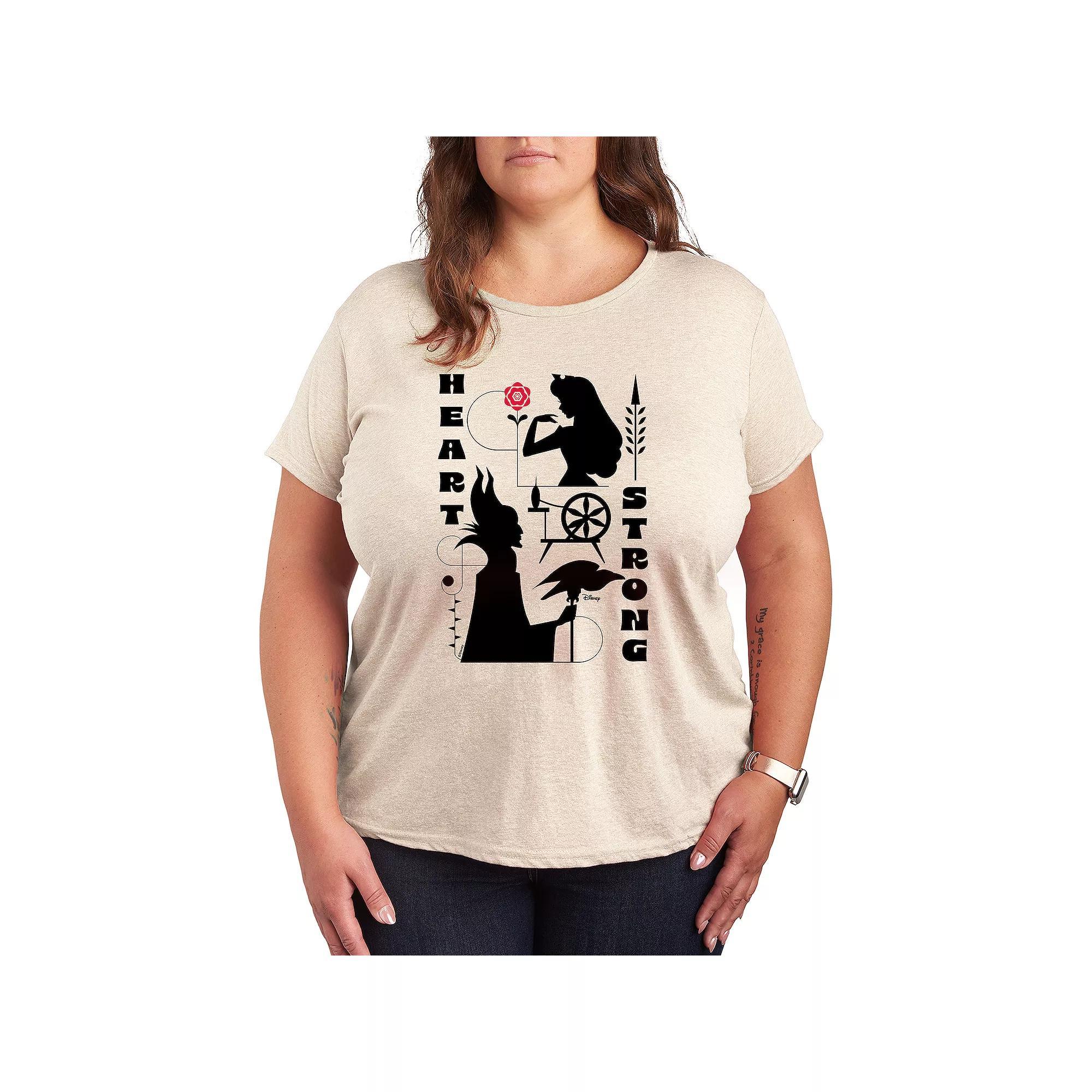 Disney's Sleeping Beauty Plus Heart Strong Graphic Tee, Women's,  Product Image