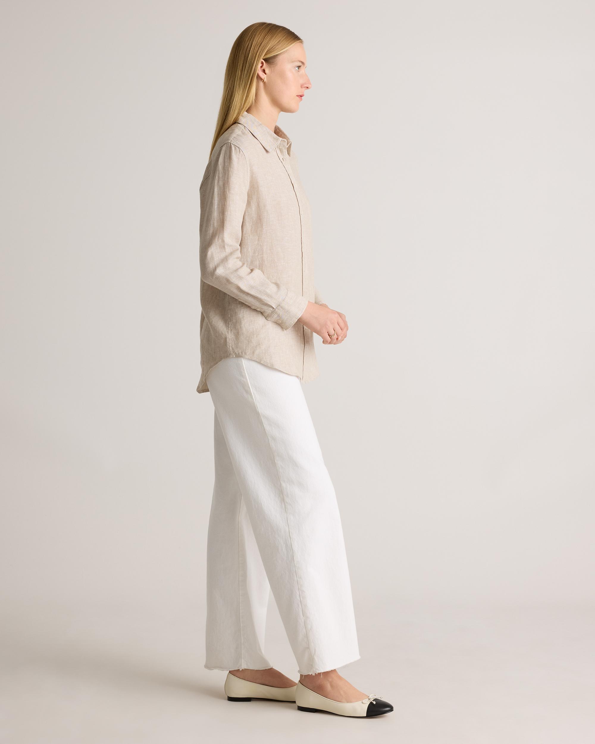 Quince | Women's 100% European Linen Long Sleeve Shirt Product Image