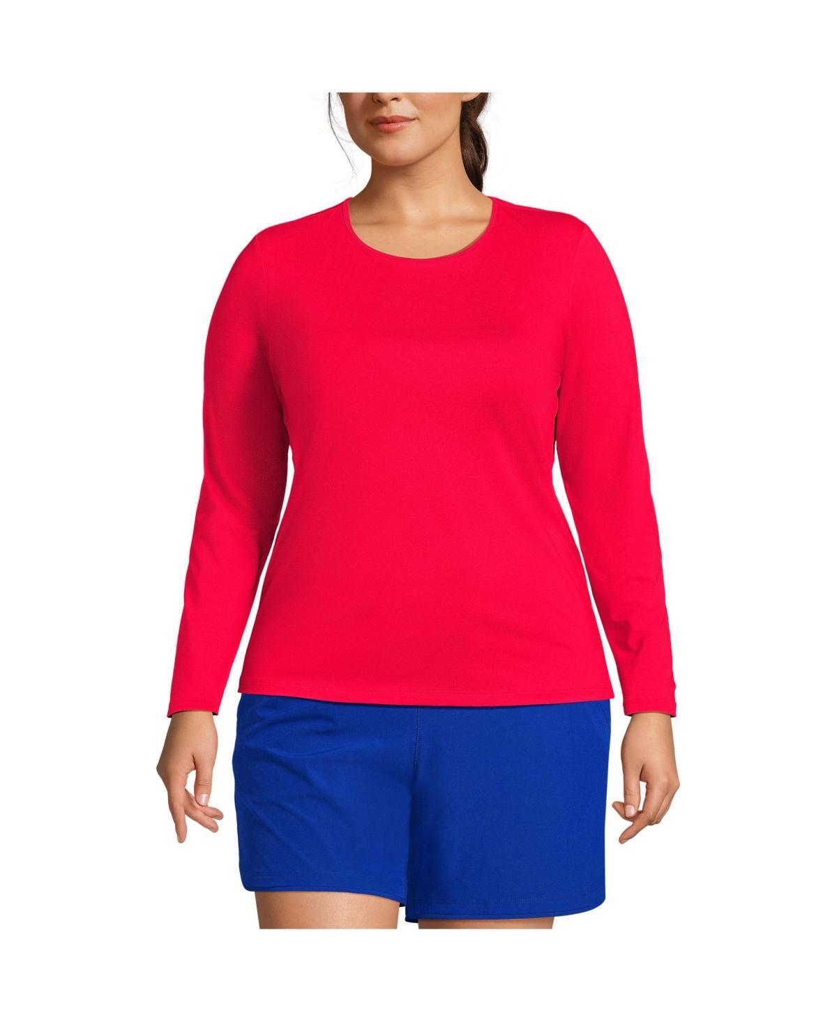 Womens Lands End UPF 50 Long Sleeve Rash Guard Product Image