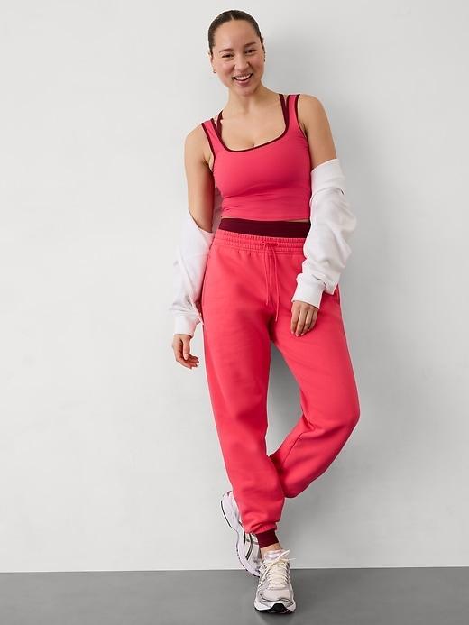 Signature Rib Square Neck Crop Tank Product Image