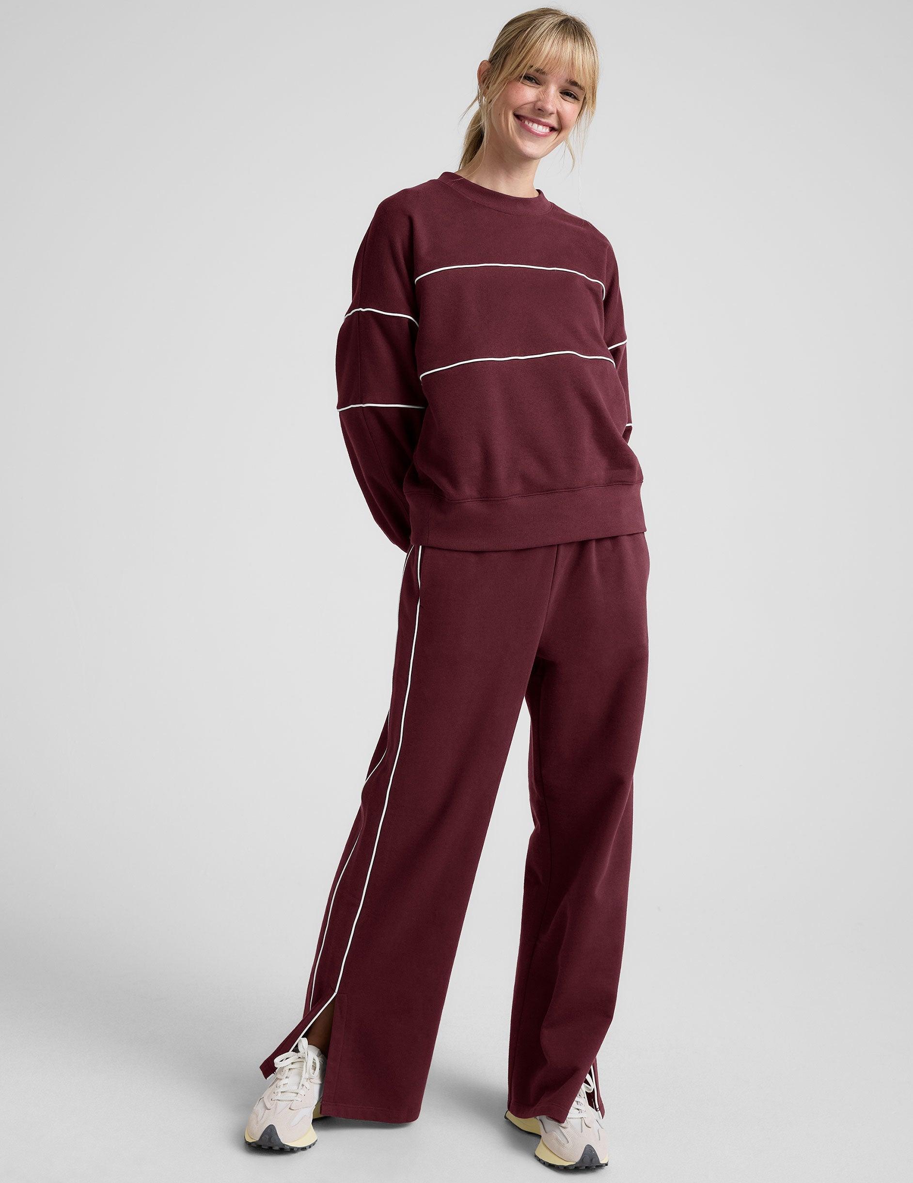 LuxeFleece Piper Boxy Sweatshirt Product Image