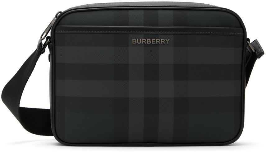 BURBERRY Gray Muswell Bag In Black Product Image