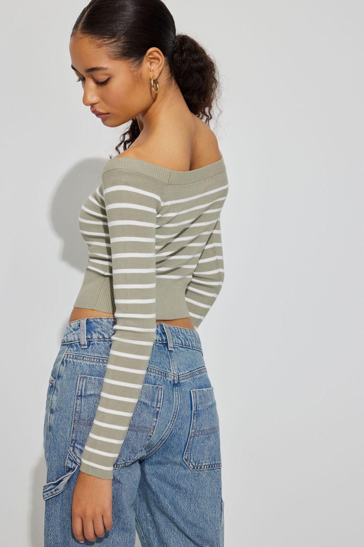 Off Shoulder Long Sleeve Top Product Image