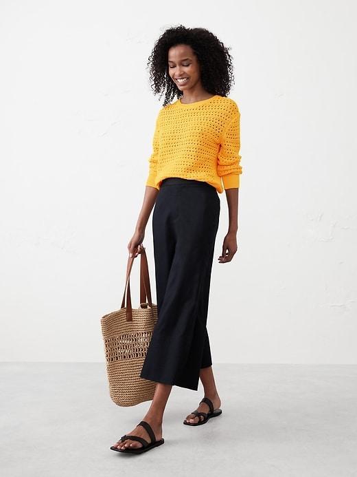 Open Stitch Pullover Sweater Product Image