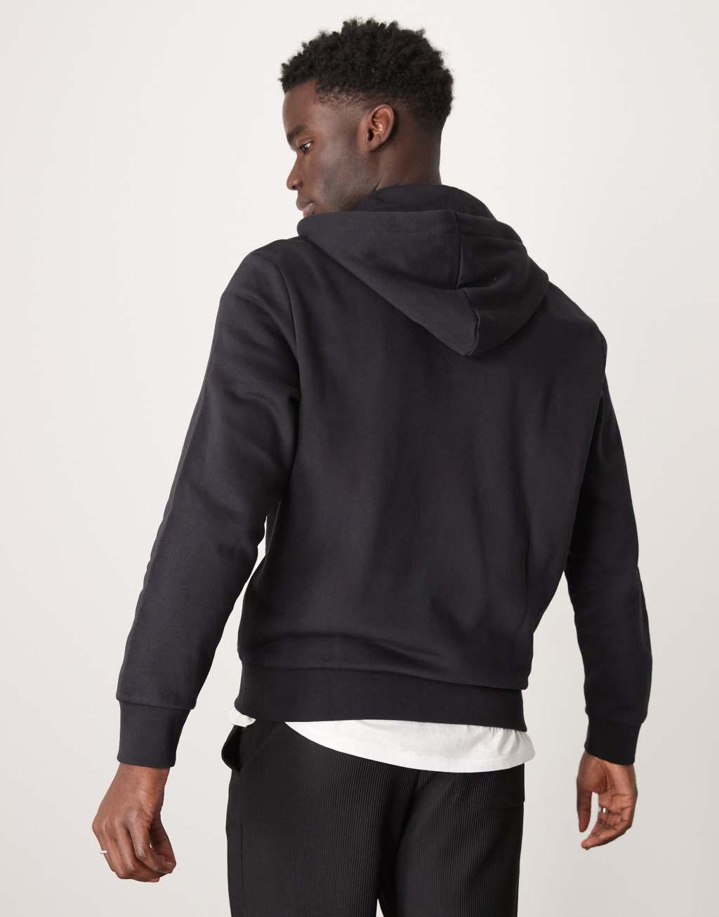 Calvin Klein Jeans monologo archive zip thru in black Product Image