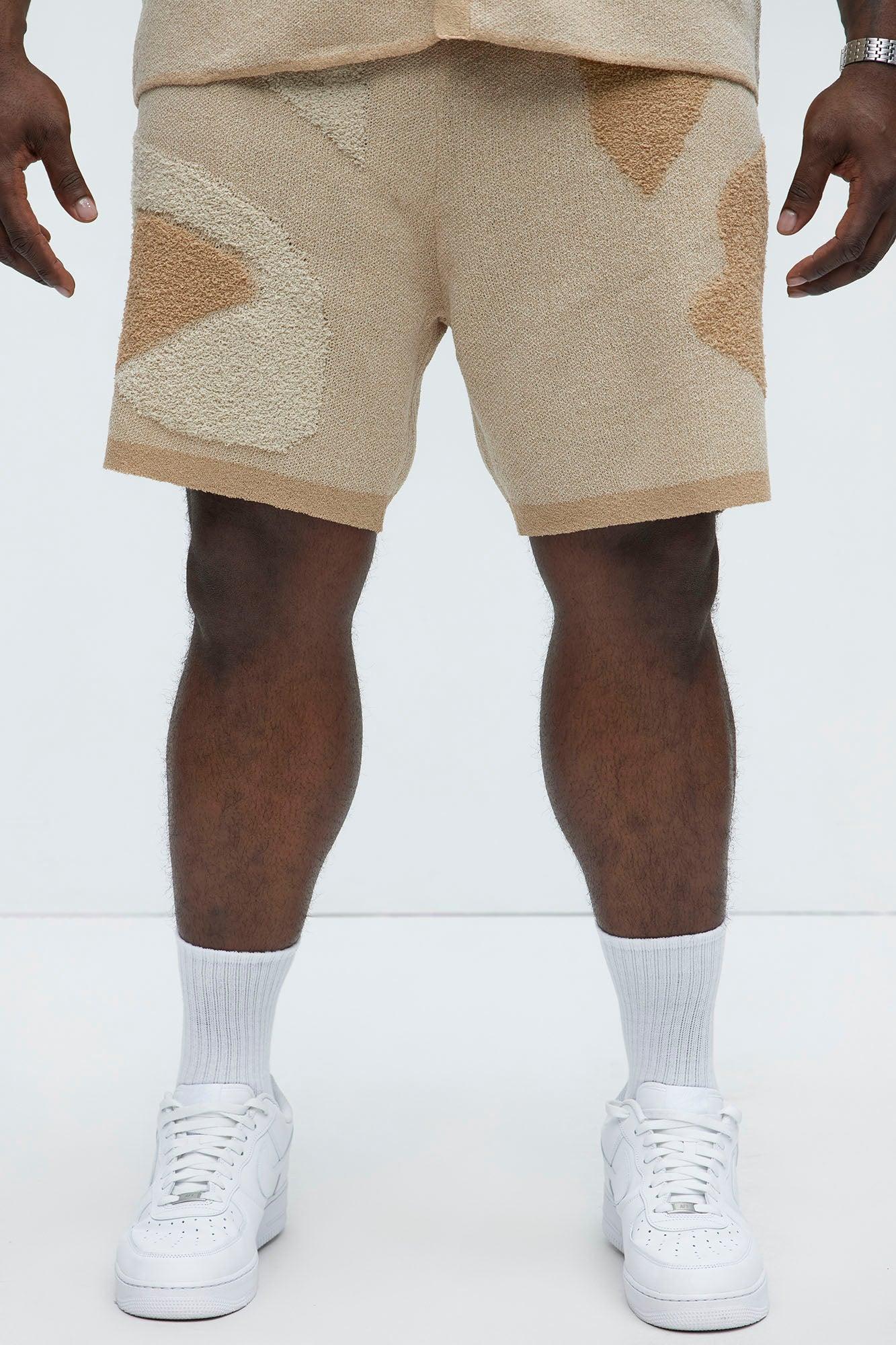 Auron Knitted Shorts - Off White Product Image