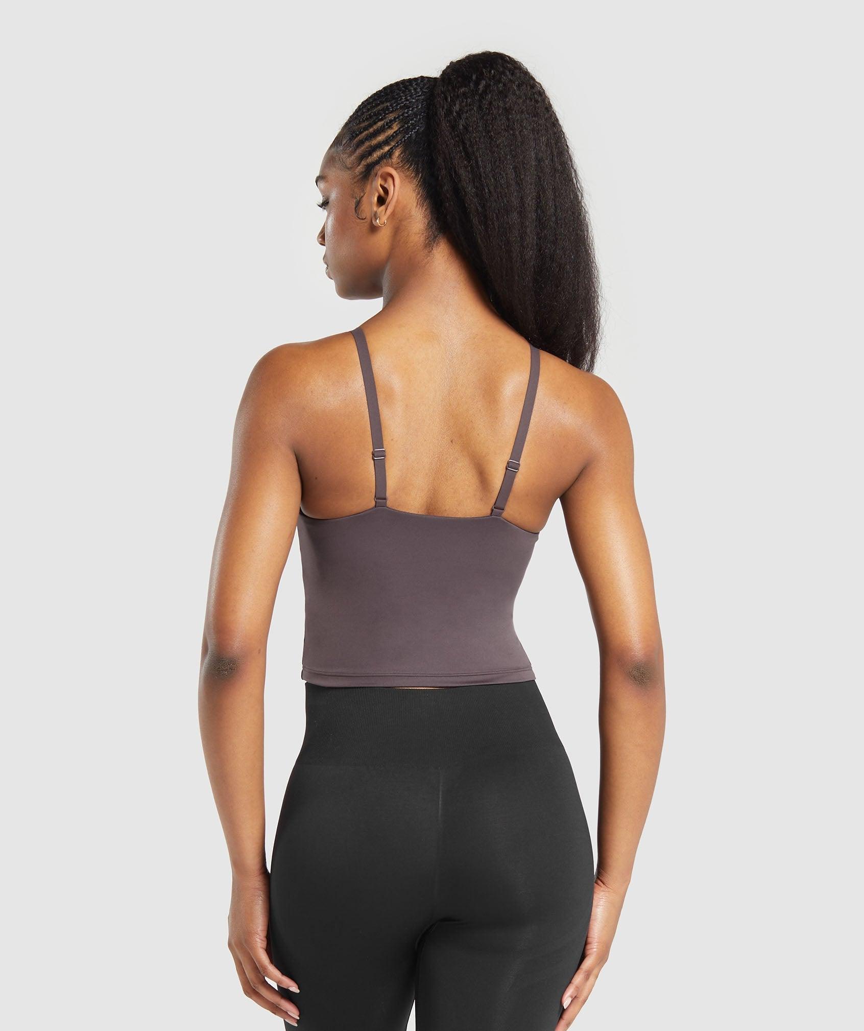 Gymshark Everyday Cami Tank With Shelf - Greyed Purple Female Product Image