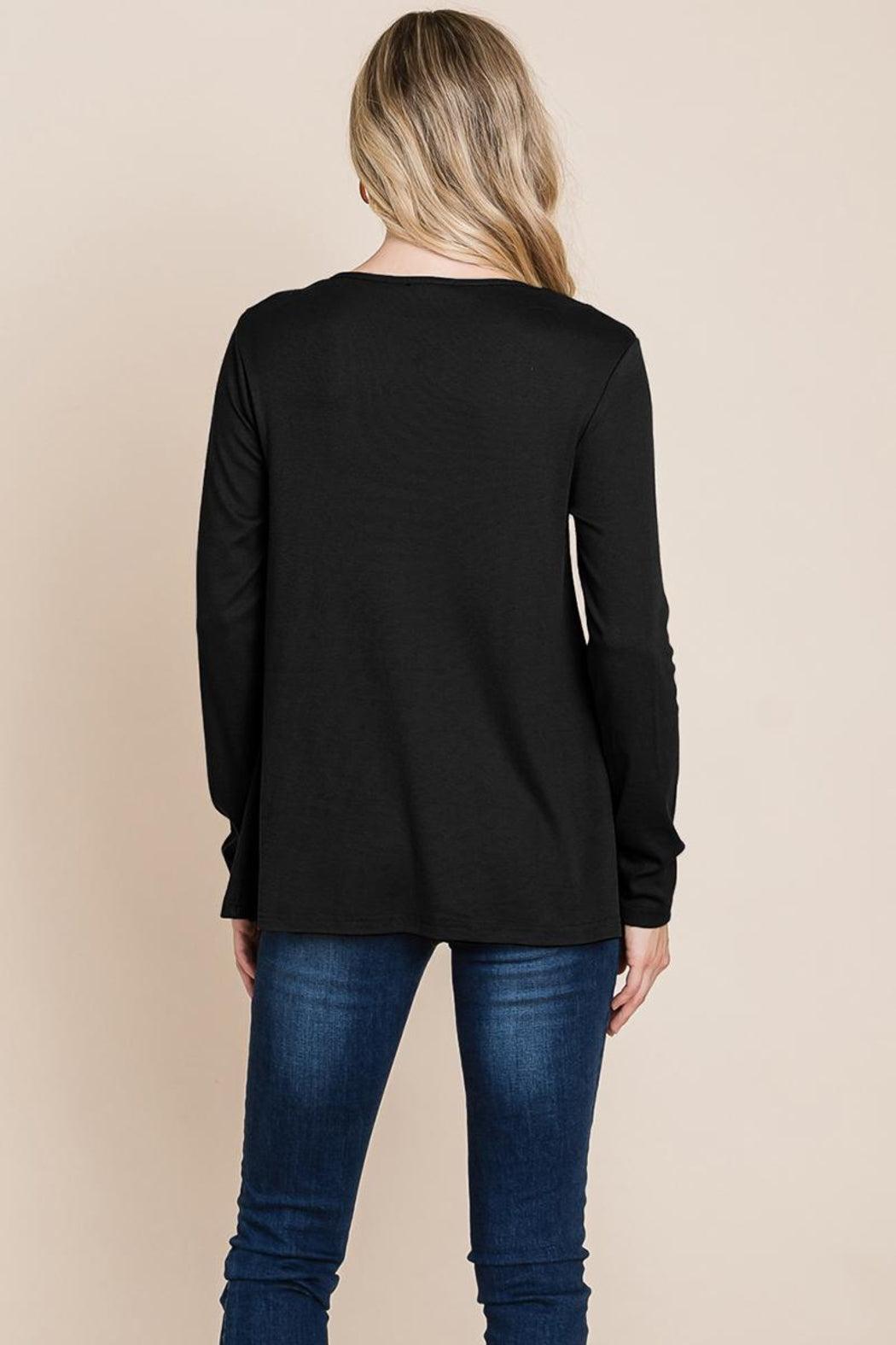 Fold Knotted Twist Sweatshirts Product Image