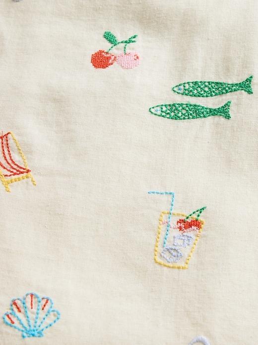 Linen-Blend Mini Skort Product Image