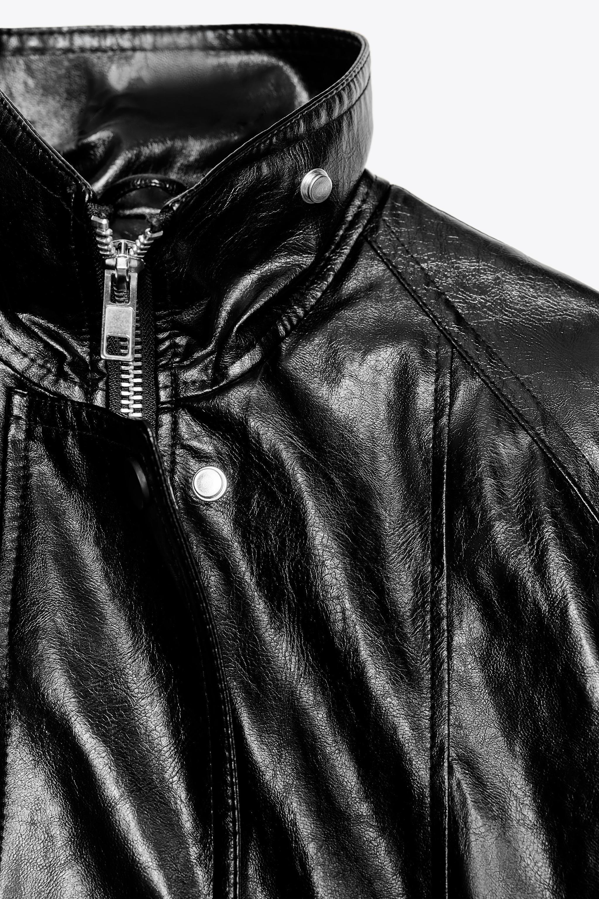 FAUX LEATHER JACKET ZW COLLECTION Product Image