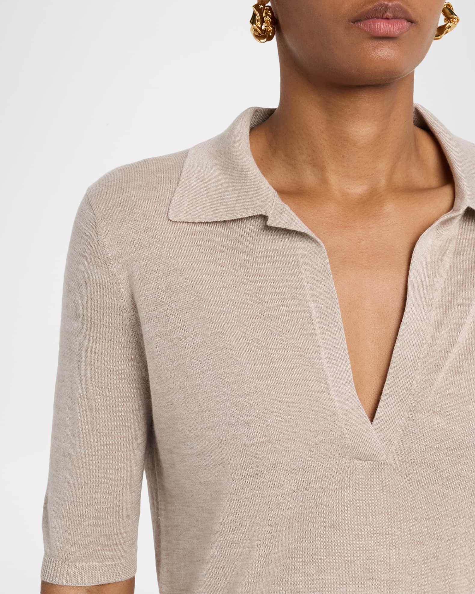 Frank Cashmere Polo Top  Product Image