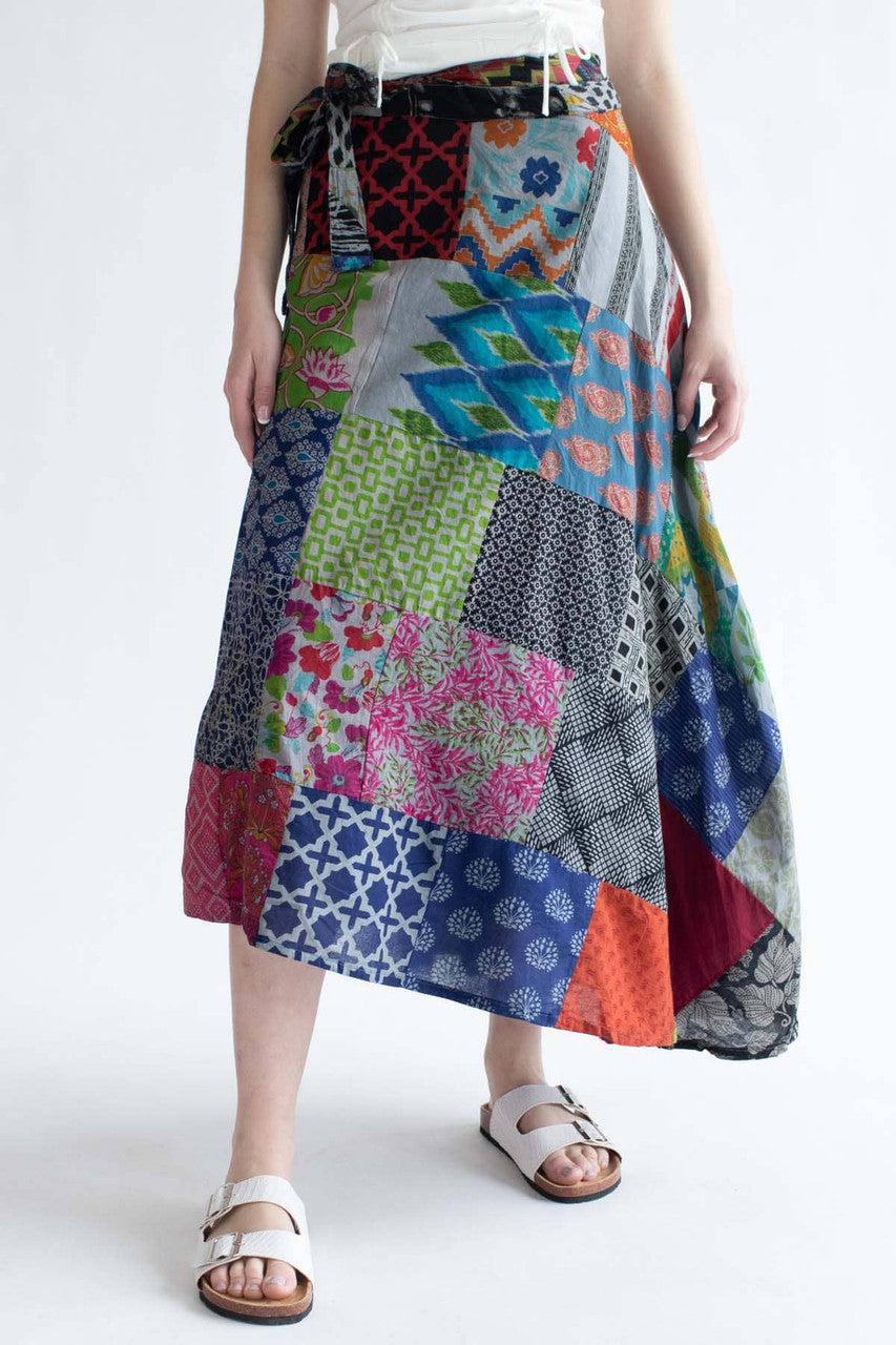 Assorted Patchwork Festival Skirt Product Image