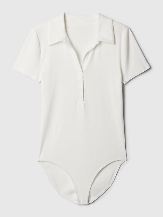 Modern Rib Polo Bodysuit Product Image