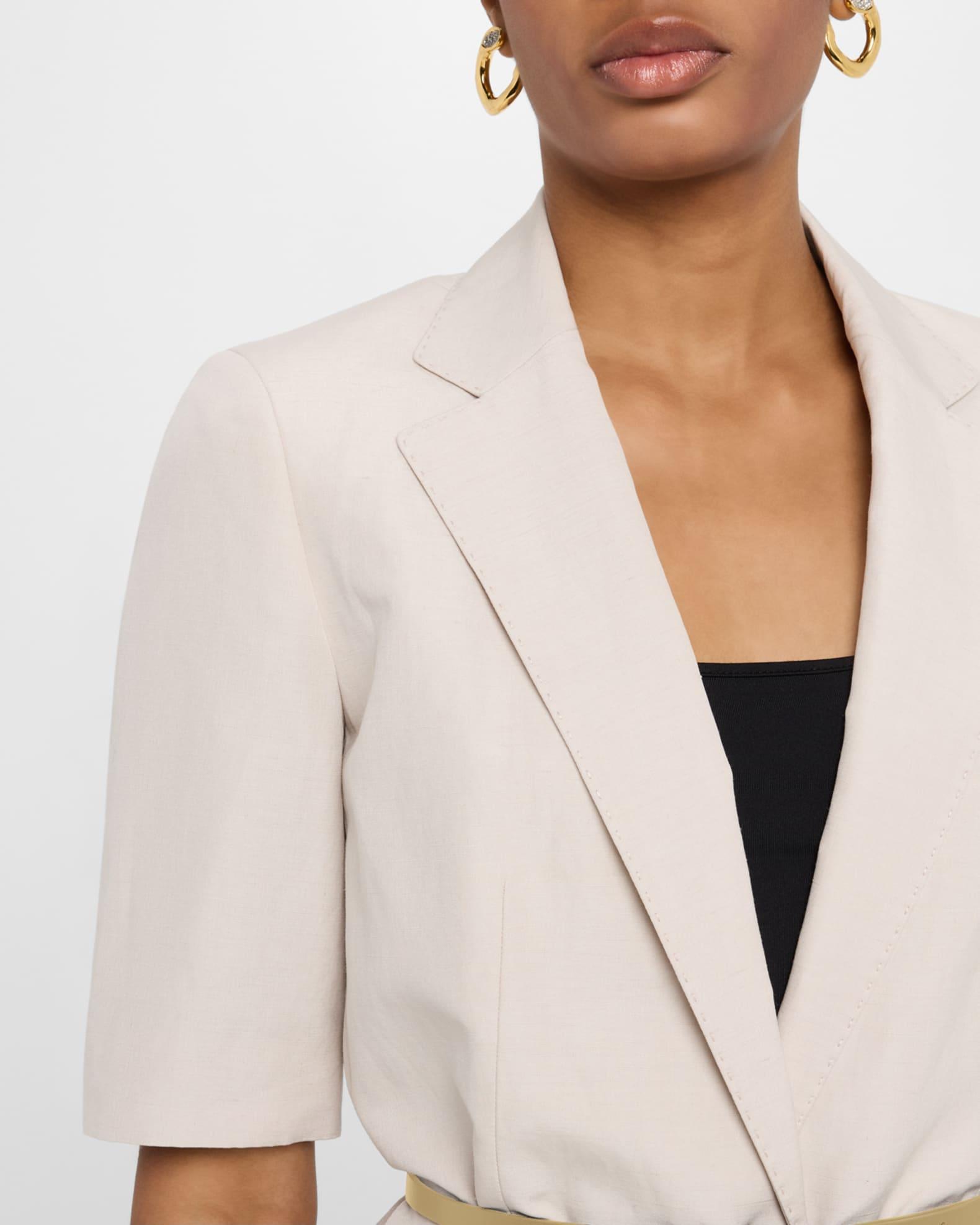 Belted Wrap-Front Blazer Product Image