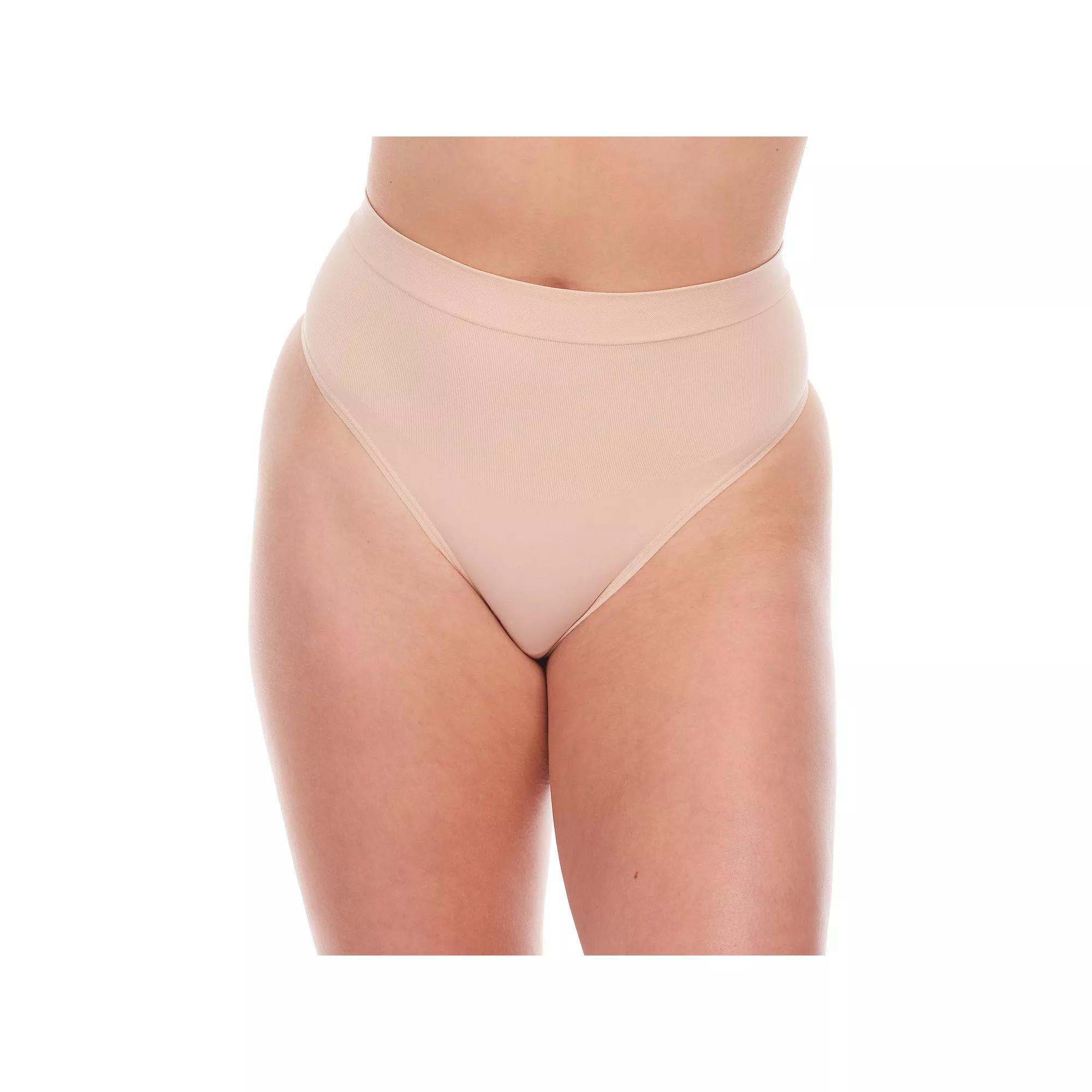 Women's RED HOT by SPANX® Firm Control Shapewear All-Around Smoothers Shaping Thong 10572R, Size: XL, Soft Nude Product Image