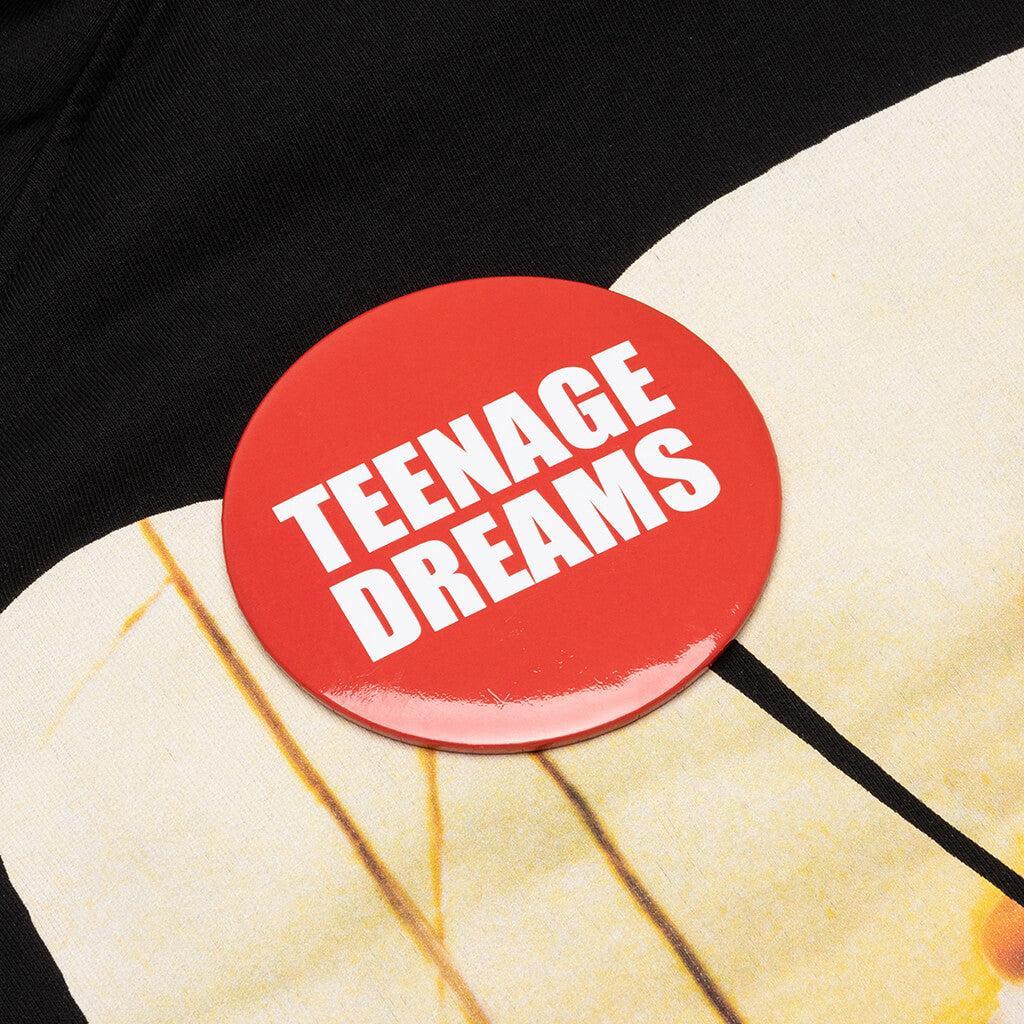 Teenage Dreams Oversized Zipped Hoodie - Black Male Product Image