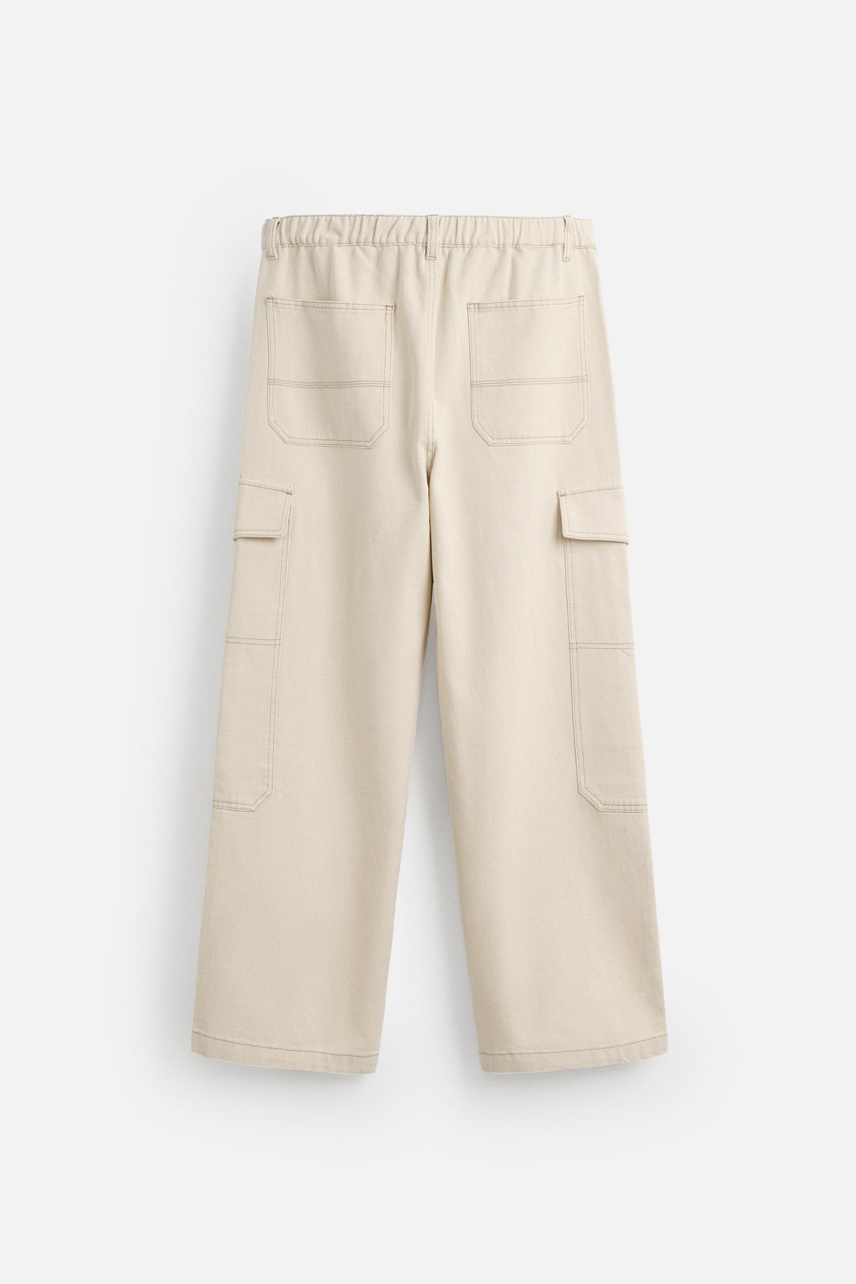 WIDE FIT CARGO PANTS Product Image