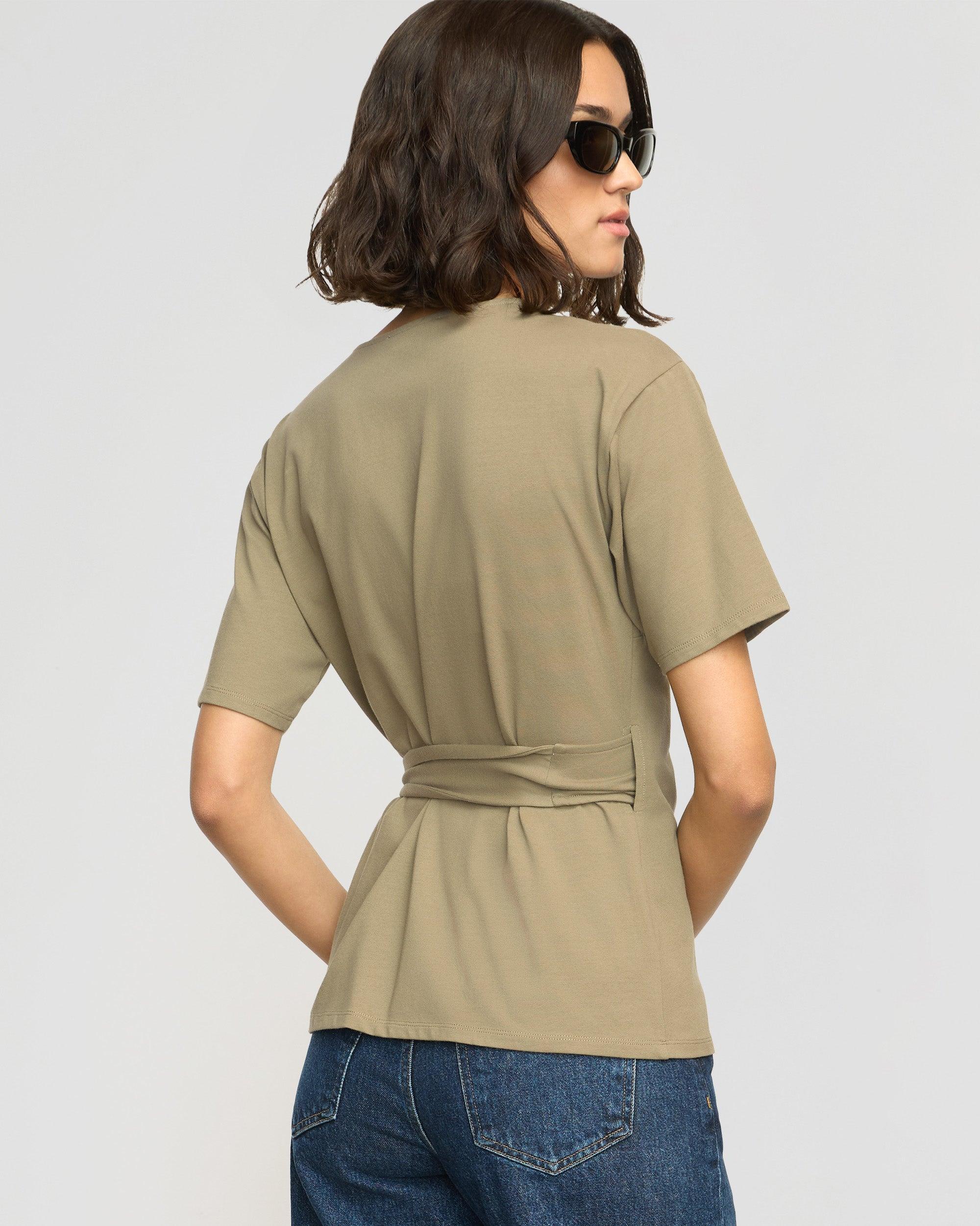 Sena Organic Cotton Wrap Tee Product Image