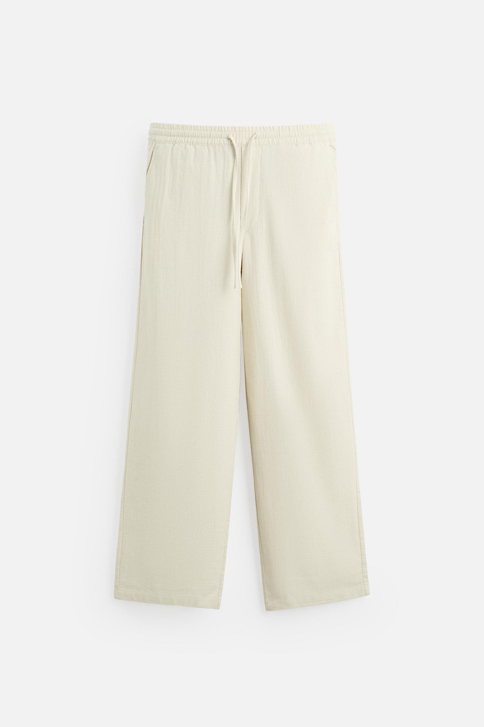 TEXTURED JACQUARD PANTS Product Image