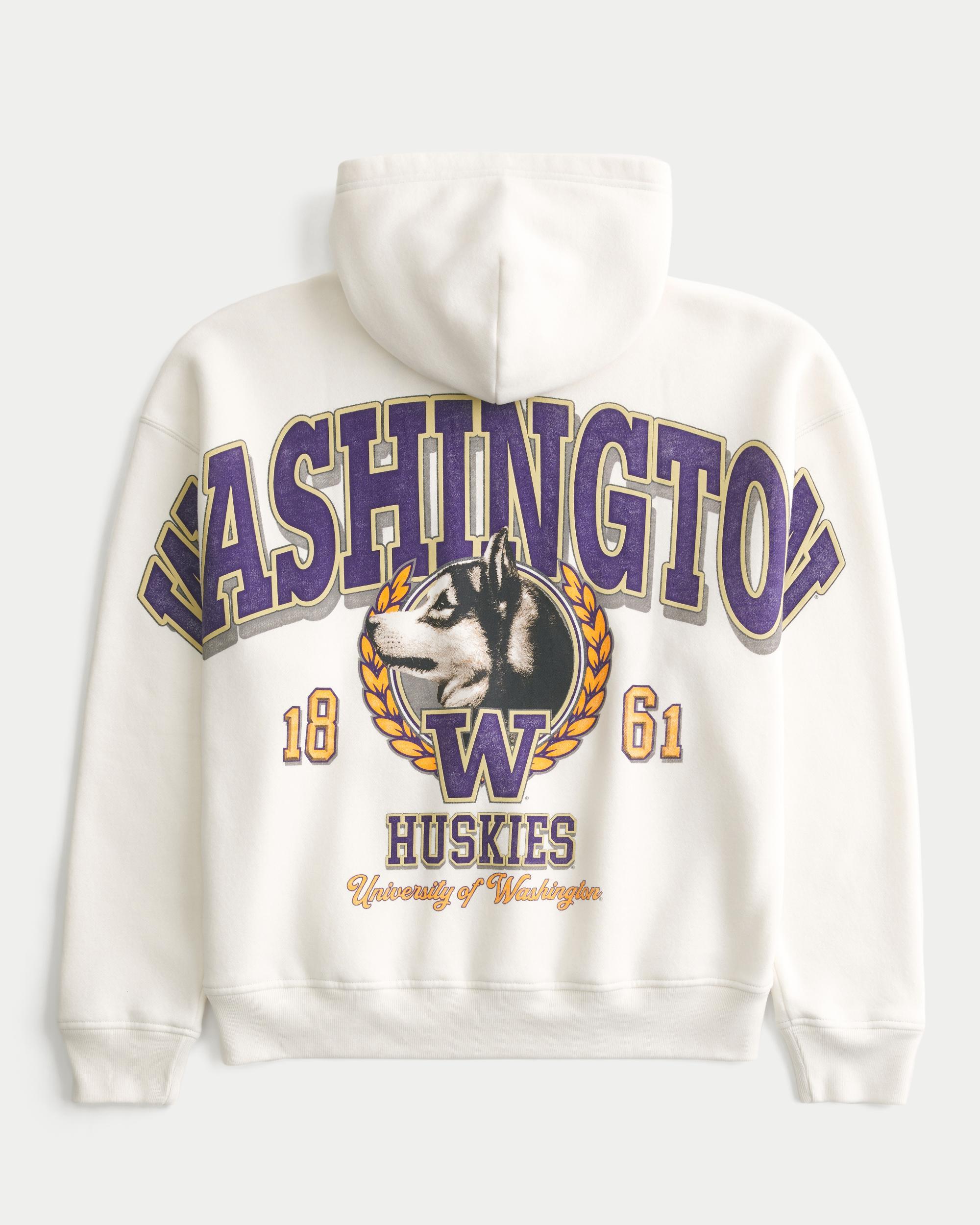 Boxy UConn Graphic Hoodie Product Image