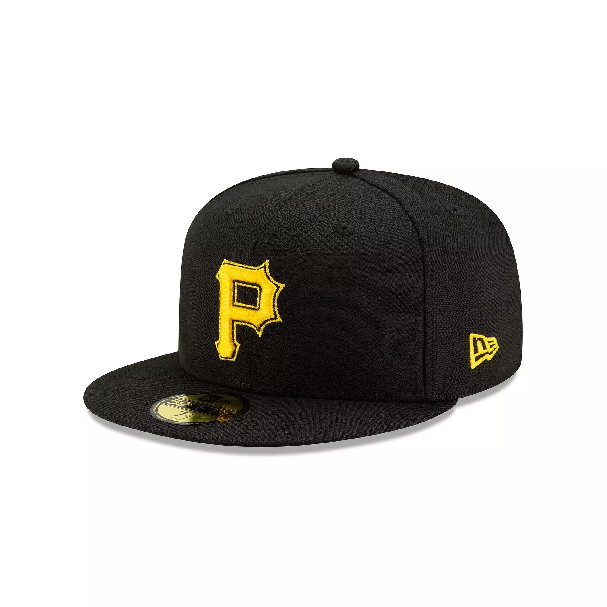 Men's New Era Black Pittsburgh Pirates Alternate 2 Authentic Collection On-Field 59FIFTY Fitted Hat,  Product Image