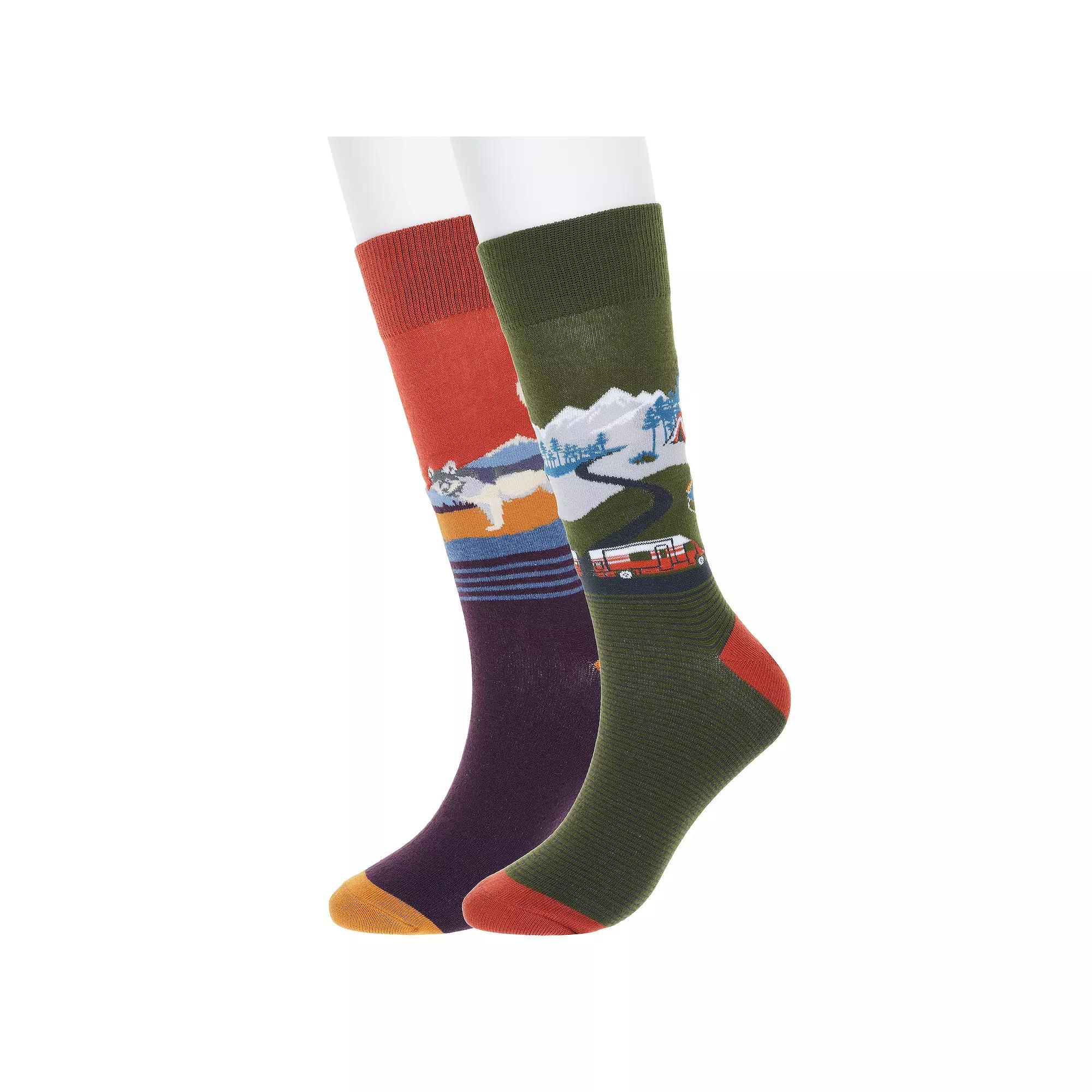 Men's Twisted Toes Novelty Socks, Great Outdoors Product Image