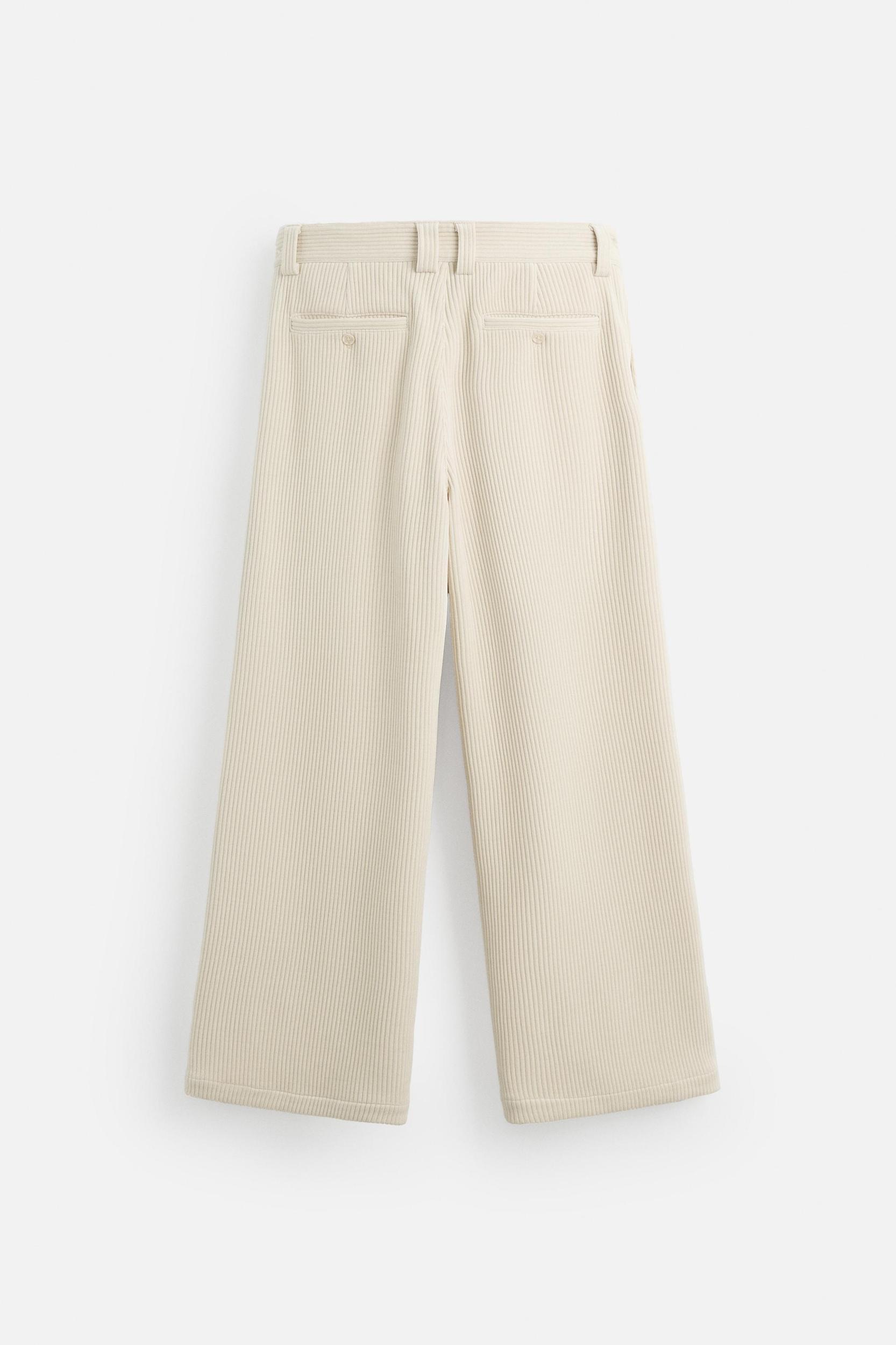 WIDE FIT CORDUROY PANTS Product Image